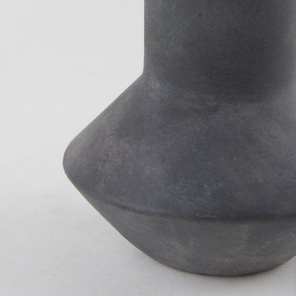 15" Black Ceramic Tulip Table Vase HomeRoots