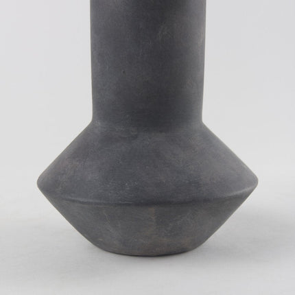 15" Black Ceramic Tulip Table Vase HomeRoots
