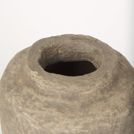12" Gray Paper Mache Table Vase