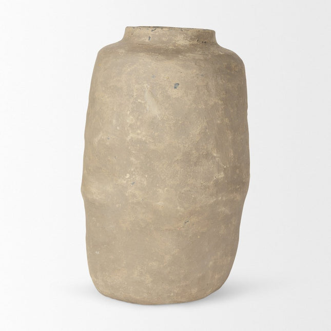 18" Gray Paper Mache Table Vase HomeRoots