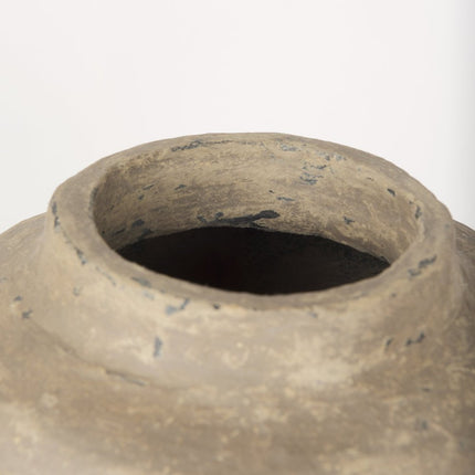 18" Gray Paper Mache Table Vase