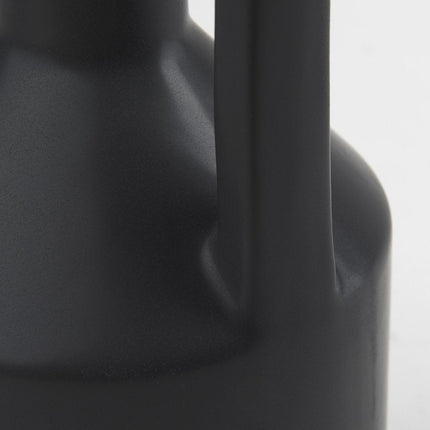 16" Black Ceramic Table Vase HomeRoots