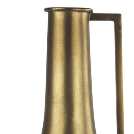 24" Gold Metal Table Vase HomeRoots