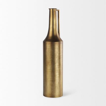 24" Gold Metal Table Vase HomeRoots