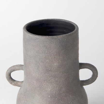 10" Brown Ceramic Amphora Table Vase HomeRoots