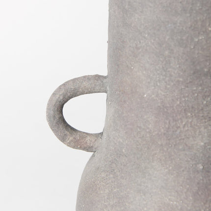 10" Brown Ceramic Amphora Table Vase