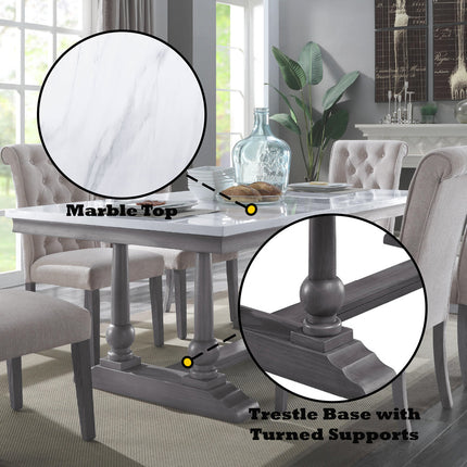 ACME 73265 Yabeina Dining Table  8