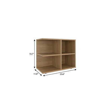 24" Natural Wood Sideboard HomeRoots