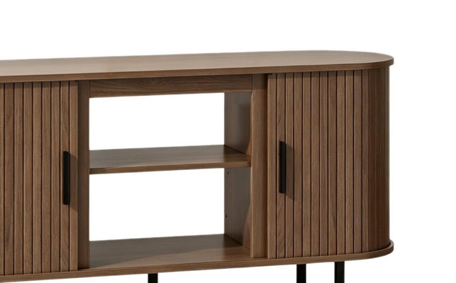 55" Brown Wood Fireplace TV Stand With Fireplace HomeRoots
