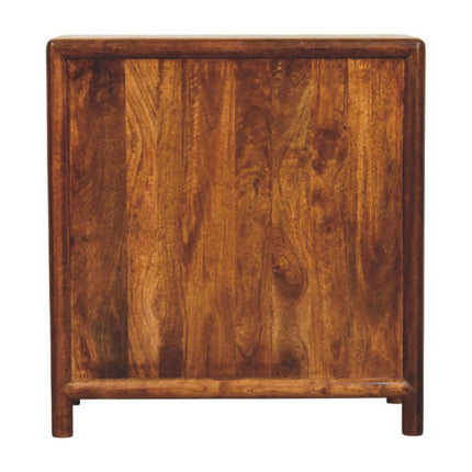30" Brown Solid Wood Three Drawer Sideboard HomeRoots