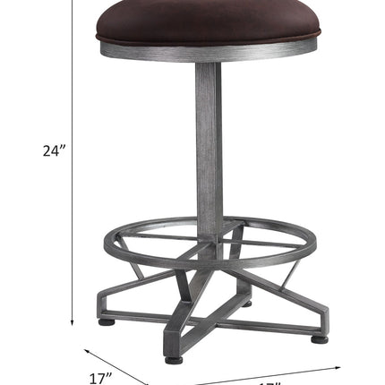 ACME Evangeline Counter Height Stool (Set-2) - 73902  2