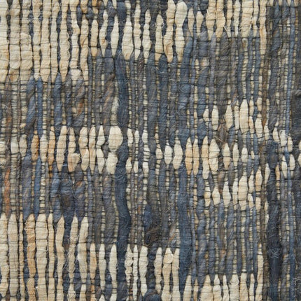 9' X 13' Gray And Tan Jute Geometric Hand Woven Area Rug HomeRoots