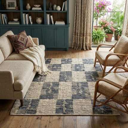 9' X 13' Gray And Tan Jute Geometric Hand Woven Area Rug HomeRoots