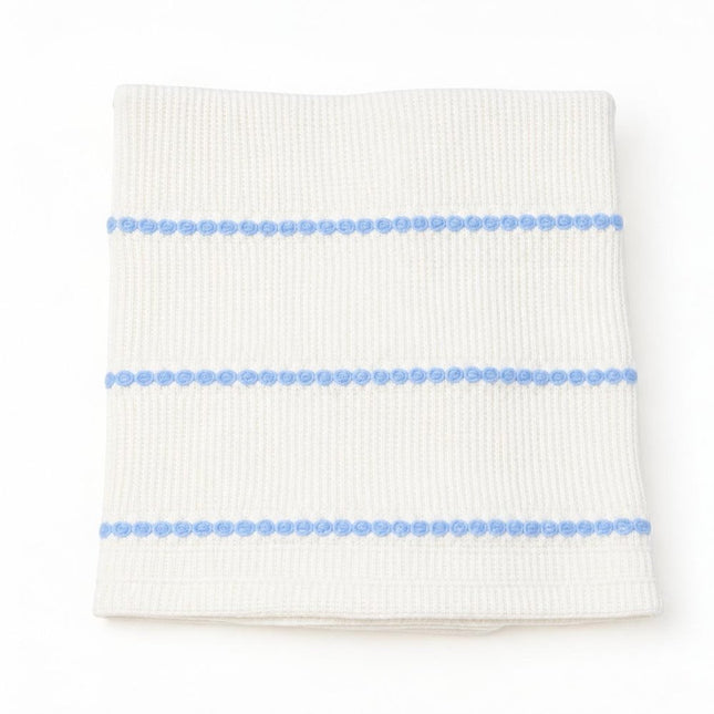 36" X 46" Pink And White Cotton Striped Baby Blanket HomeRoots
