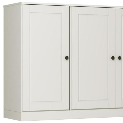 64" Off White Solid Wood Sideboard With Two Doors HomeRoots