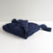 50" X 60" Navy Blue Cotton Throw Blanket with Tassels HomeRoots