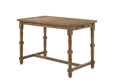 ACME 77175 Farsiris Counter Height Table, Weathered Oak Finish ACME Furniture