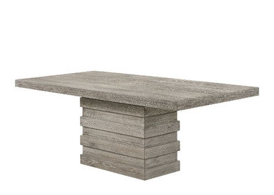 ACME 77185 Faustine Dining Table, Salvaged Light Oak Finish ACME Furniture