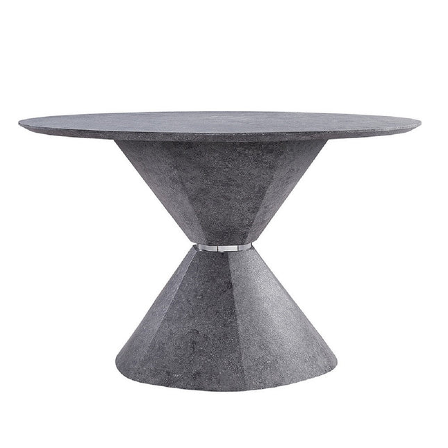 ACME 77830 Ansonia Dining Table, Faux Concrete