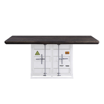 ACME 77880 Cargo Dining Table, White