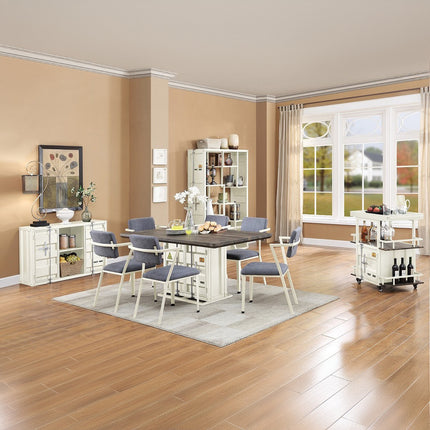 ACME 77880 Cargo Dining Table, White