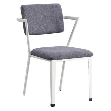 ACME 77882 Cargo Side Chair, White ACME Furniture