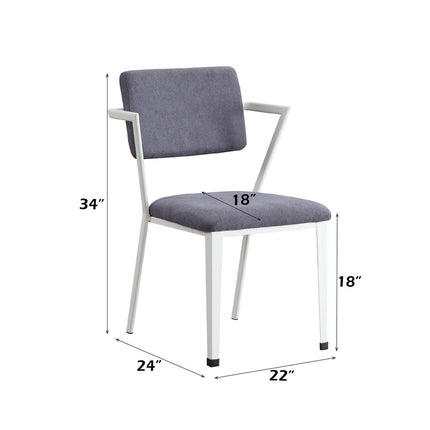 ACME 77882 Cargo Side Chair, White