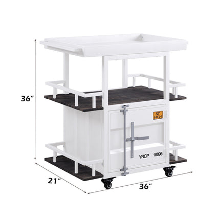 ACME 77889 Cargo Serving Cart, White