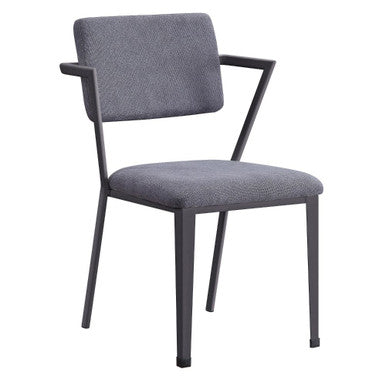 ACME 77902 Cargo Side Chair, Gunmetal ACME Furniture