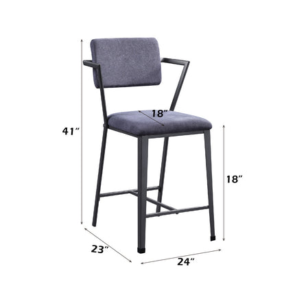 ACME 77907 Cargo Counter H Chair, Gunmetal