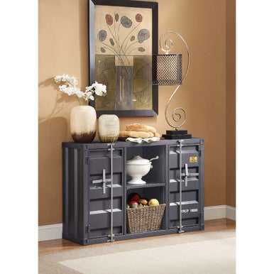 ACME 77910 Cargo Server, Gunmetal ACME Furniture