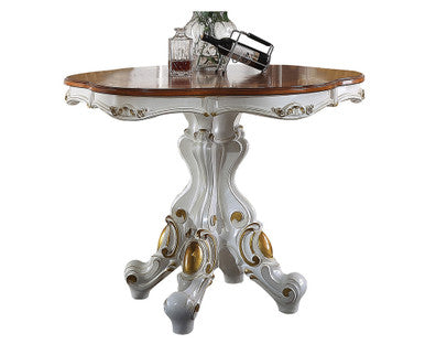 ACME 78210 Picardy Counter Height Table, Antique Pearl & Cherry Oak ACME Furniture