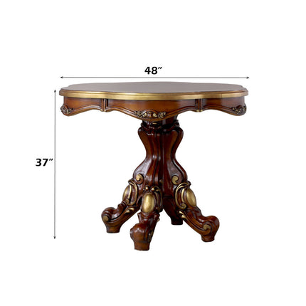 ACME 78220 Picardy Counter Height Table, Cherry Oak