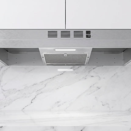 Forno Cappa 30-Inch Under Cabinet Range Hood, Stainless Steel, 200 CFM, Convertible, LED Lighting FORNO