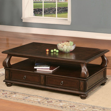 ACME 80010 Amado Coffee Table, Walnut ACME Furniture