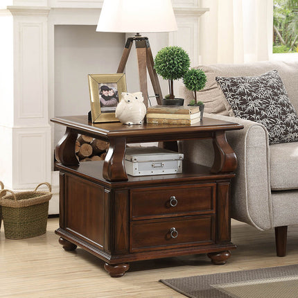 ACME 80012 Amado End Table, Walnut