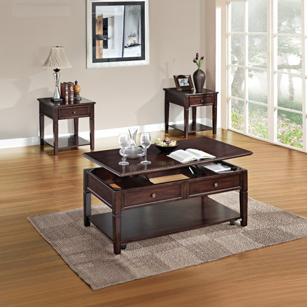 ACME 80255 Malachi End Table, Walnut