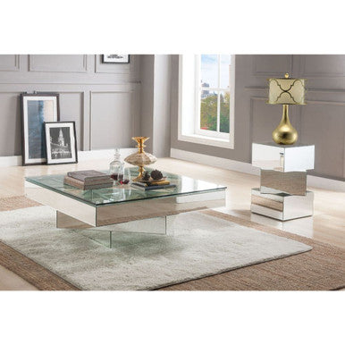 ACME 80270 Meria Coffee Table, Mirrored ACME Furniture
