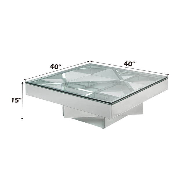 ACME 80270 Meria Coffee Table, Mirrored