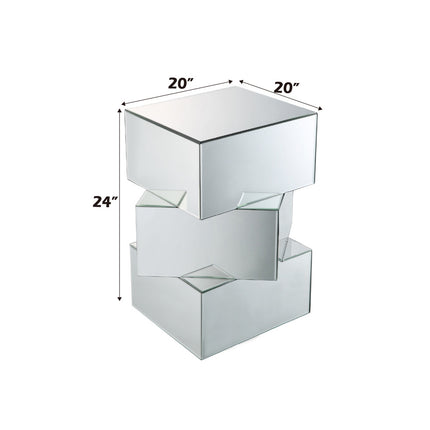 ACME 80272 Meria End Table, Mirrored