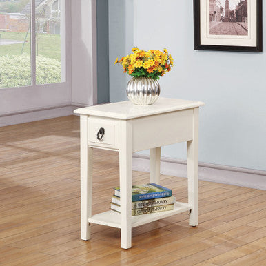 ACME 80513 Jeana Side Table, White ACME Furniture
