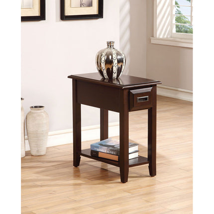 ACME 80518 Flin Side Table, Dark Cherry