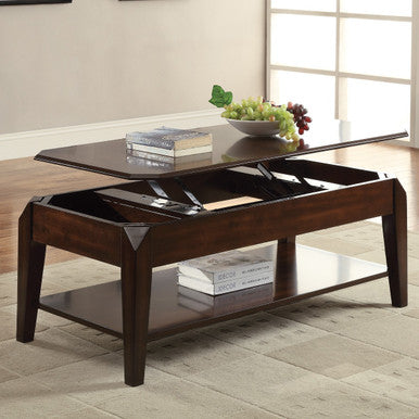 ACME 80660 Docila Coffee Table with Lift Top, Walnut ACME Furniture