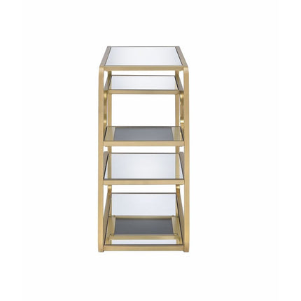 ACME 81093 Astrid Sofa Table, Gold & Mirror