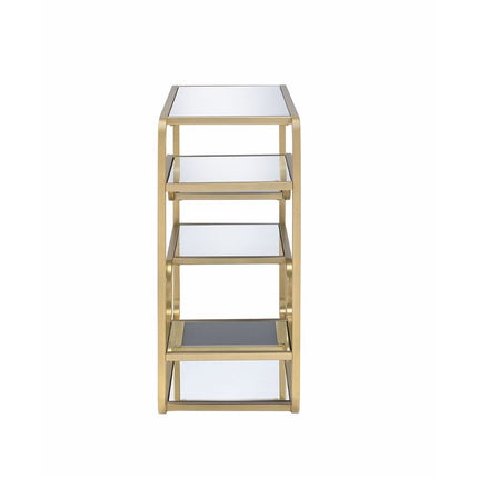 ACME 81093 Astrid Sofa Table, Gold & Mirror