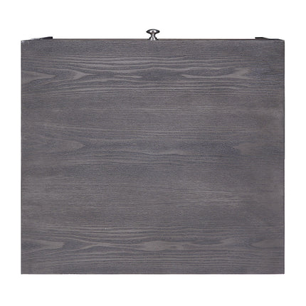 ACME 81172 Iban - End Table, Gray Oak & Chrome