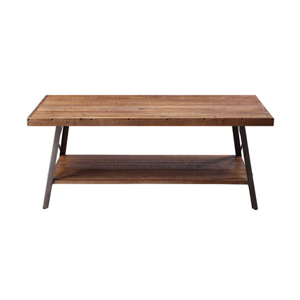 ACME 81175 Ikram Coffee Table, Weathered Oak & Sandy Black