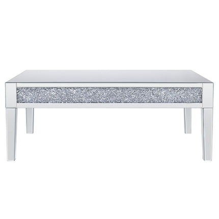 ACME 81415 Noralie Coffee Table, Mirrored & Faux Diamonds