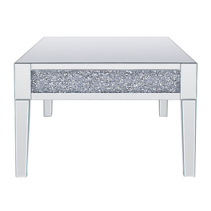 ACME 81415 Noralie Coffee Table, Mirrored & Faux Diamonds