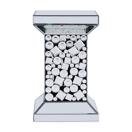 ACME 81427 Kachina End Table, Mirrored & Faux Gem